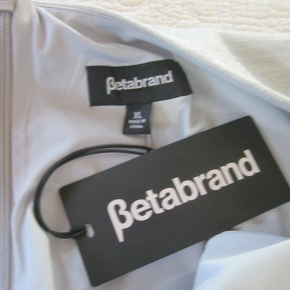 Betabrand Dress XL No Sweat Silver Sparkle Cocktail Dress - Picture 4 of 12